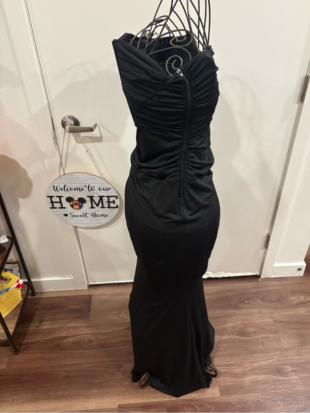 Beautiful Fashion Nova Black Ruched Cutout Maxi Dress - Picture 5 of 11